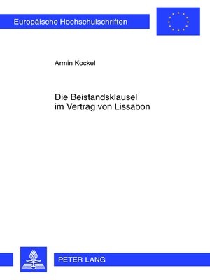 cover image of Die Beistandsklausel im Vertrag von Lissabon